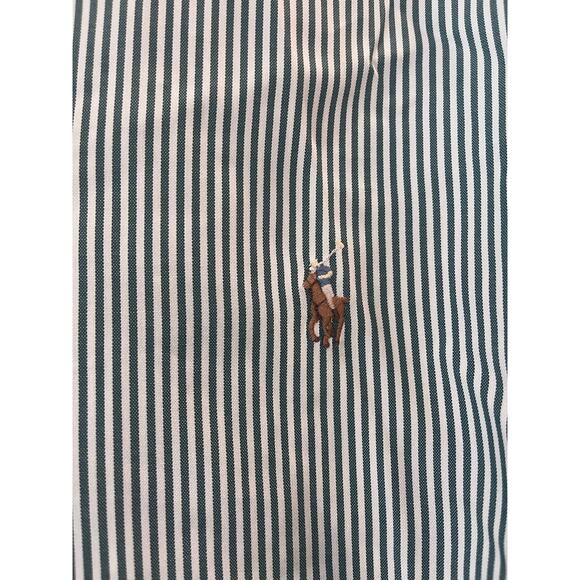 Ralph Lauren Classic Fit Button Up Dress Shirt Men 171/2 Academia Twee Striped - Picture 4 of 11